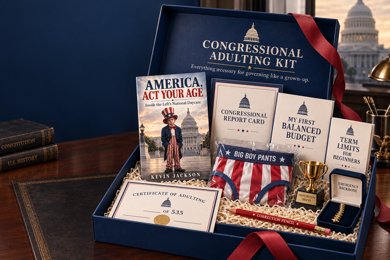 Congressional Adulting Kit presentation box